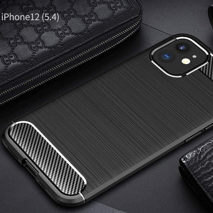Husa pentru Apple iPhone 12 mini, Techsuit, Carbon, Neagra