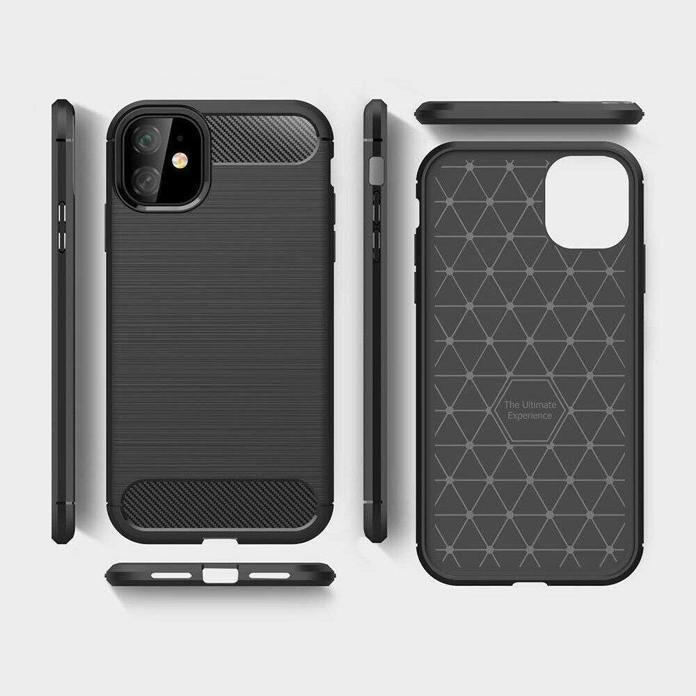 Husa pentru Apple iPhone 12 mini, Techsuit, Carbon, Neagra