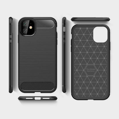 Husa pentru Apple iPhone 12 mini, Techsuit, Carbon, Neagra