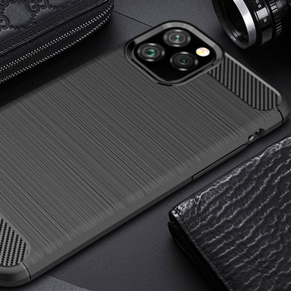 Husa pentru Apple iPhone 12 Pro Max, Techsuit, Carbon, Neagra
