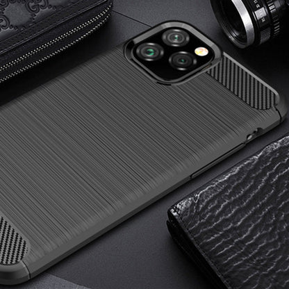 Husa pentru Apple iPhone 12 Pro Max, Techsuit, Carbon, Neagra