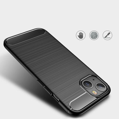 Husa pentru Apple iPhone 13 mini, Techsuit, Carbon, Neagra
