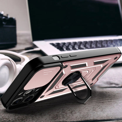 Husa pentru Apple iPhone 13 Pro, Techsuit, CamShield, Roz