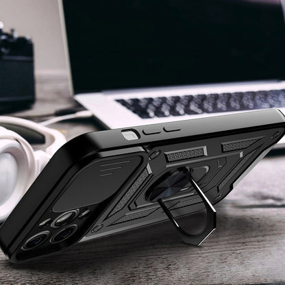 Husa pentru Apple iPhone 13, Techsuit, CamShield, Neagra