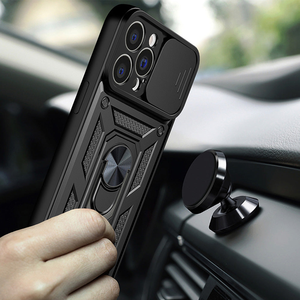 Husa pentru Apple iPhone 13, Techsuit, CamShield, Neagra