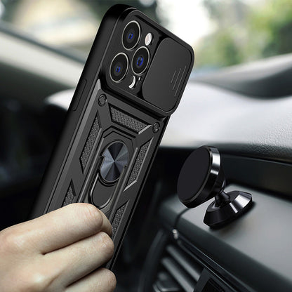 Husa pentru Apple iPhone 13, Techsuit, CamShield, Neagra