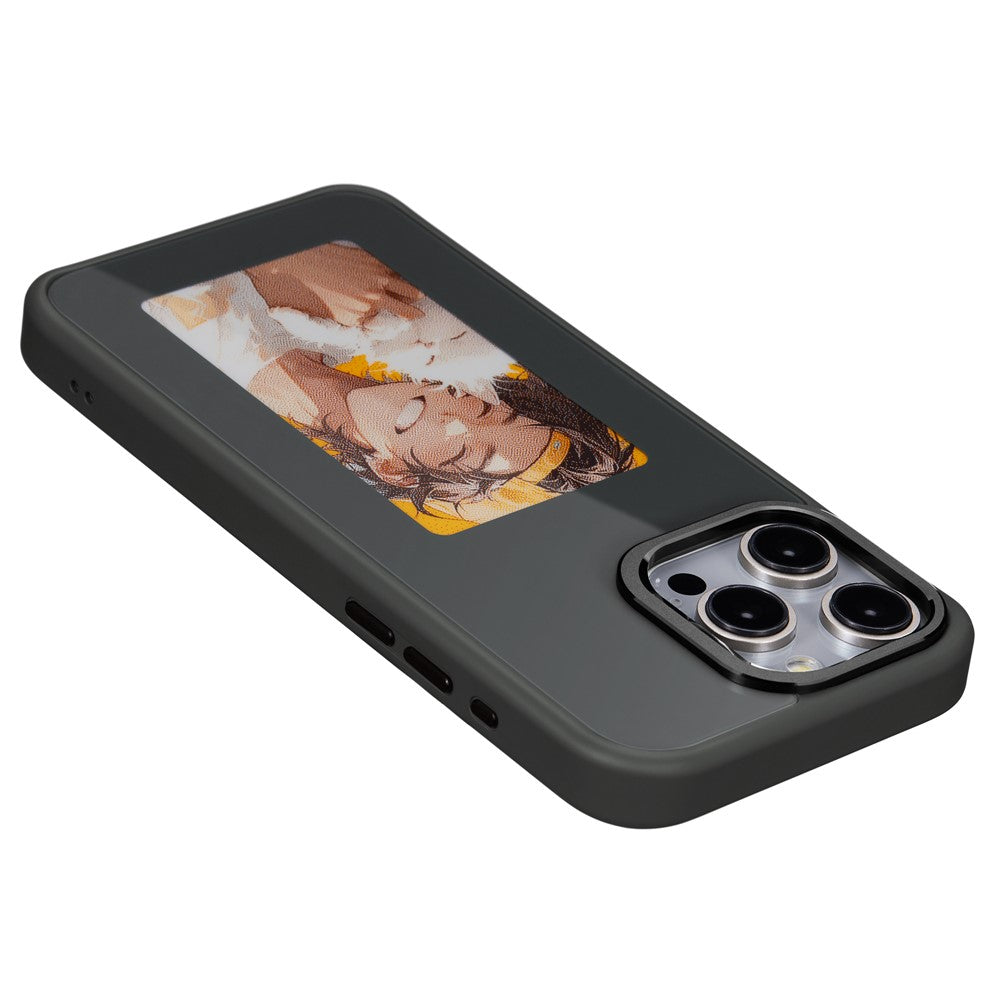 Husa pentru Apple iPhone 14 Pro, OEM, Display Customized E-Ink, Neagra