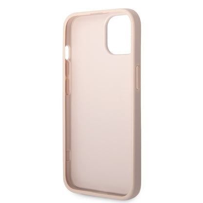 Husa pentru Apple iPhone 14, Guess, 4G Metal Logo, Roz