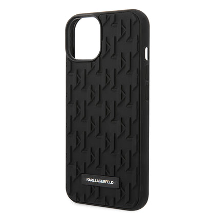 Husa pentru Apple iPhone 14 Plus, Karl Lagerfeld, 3D Monogram, Neagra