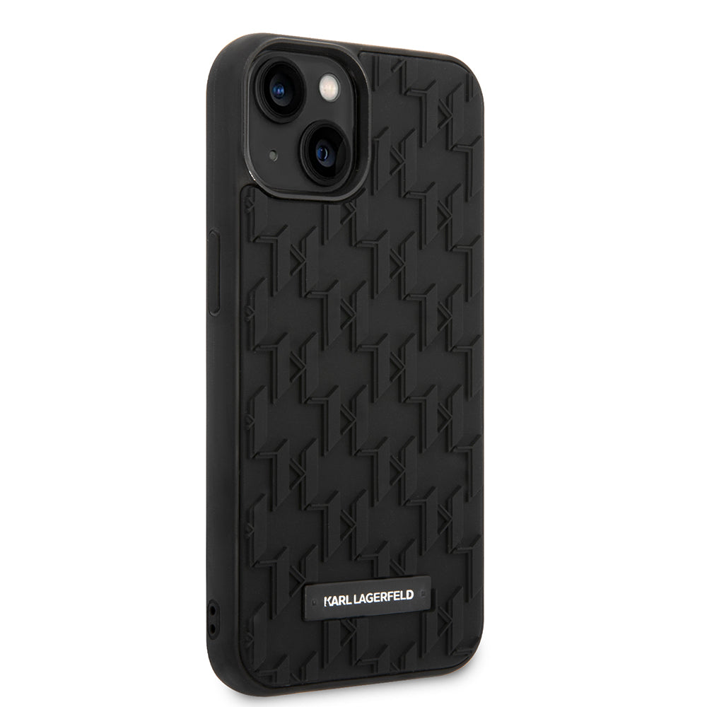 Husa pentru Apple iPhone 14 Plus, Karl Lagerfeld, 3D Monogram, Neagra
