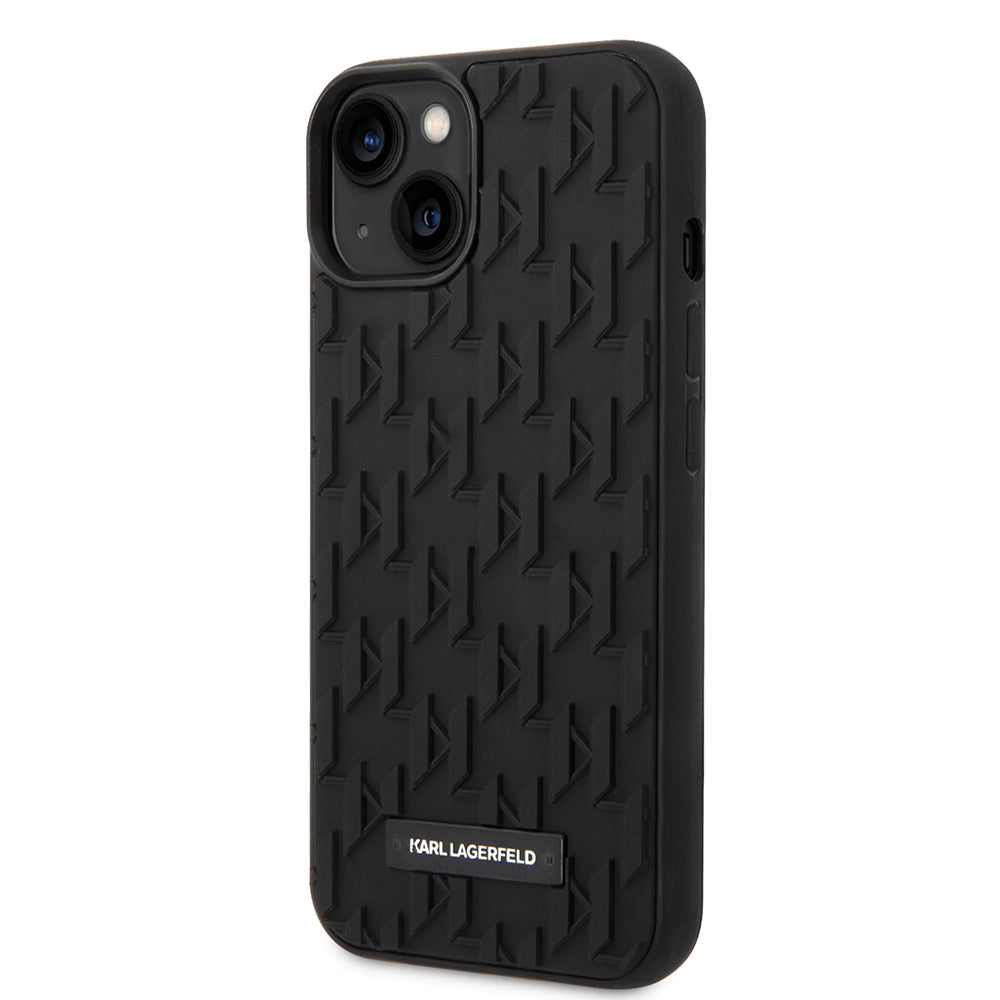 Husa pentru Apple iPhone 14 Plus, Karl Lagerfeld, 3D Monogram, Neagra