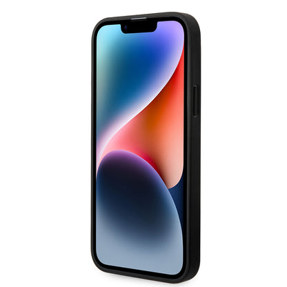 Husa pentru Apple iPhone 14 Plus, Karl Lagerfeld, Glitter Flakes Ikonik Karl, Argintie