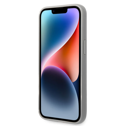 Husa pentru Apple iPhone 14 Plus, Karl Lagerfeld, Monogram Iridescent, Argintie