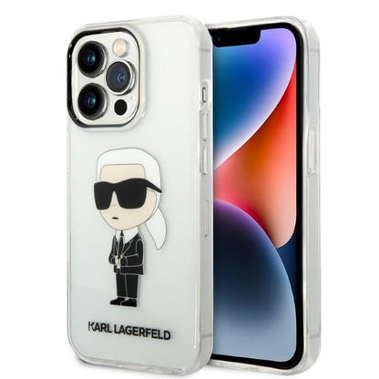 Husa pentru Apple iPhone 14 Pro, Karl Lagerfeld, IML Ikonik NFT, Transparenta