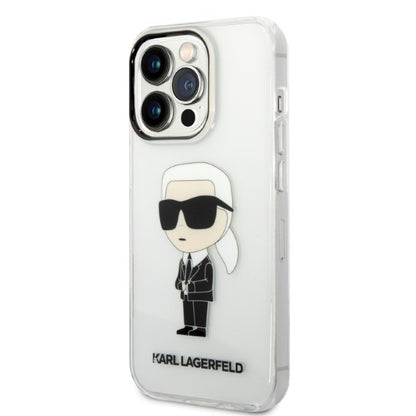 Husa pentru Apple iPhone 14 Pro, Karl Lagerfeld, IML Ikonik NFT, Transparenta