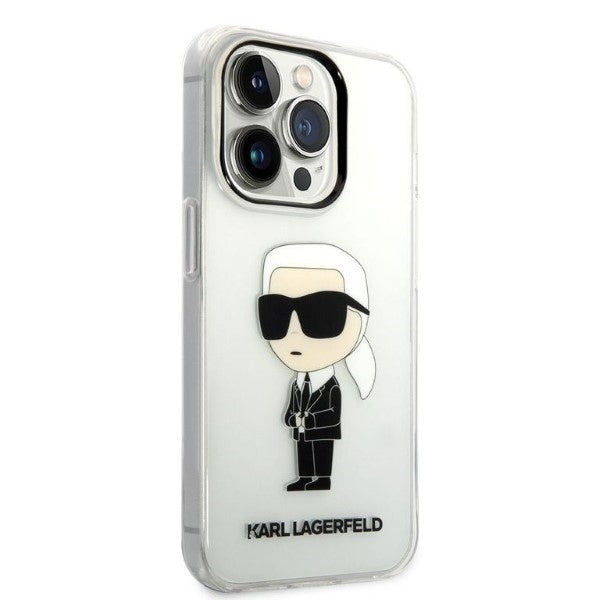 Husa pentru Apple iPhone 14 Pro, Karl Lagerfeld, IML Ikonik NFT, Transparenta