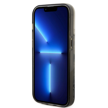 Husa pentru Apple iPhone 14 Pro, Karl Lagerfeld, Liquid Glitter Choupette, Transparenta