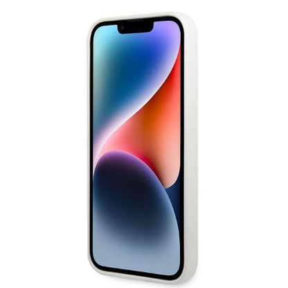 Husa pentru Apple iPhone 14 Pro, Karl Lagerfeld, Silicone Ikonik NFT, Alba