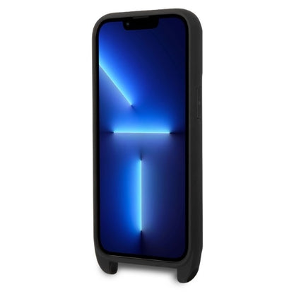 Husa pentru Apple iPhone 14 Pro, Karl Lagerfeld, Monogram Ikonik Karl, Neagra