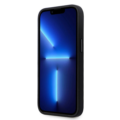 Husa pentru Apple iPhone 14 Pro, Karl Lagerfeld, Silicone Choupette Metal, Neagra