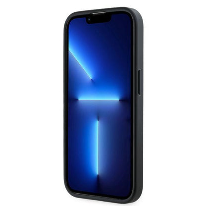 Husa pentru Apple iPhone 14 Pro Max, Karl Lagerfeld, Diagonal Quilted Script, Neagra