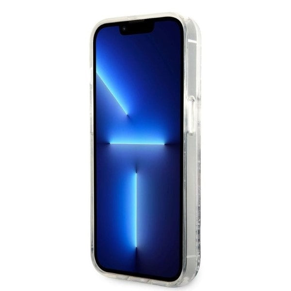 Husa pentru Apple iPhone 14 Pro Max, Karl Lagerfeld, Glitter Karl's Head, Argintie