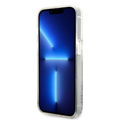 Husa pentru Apple iPhone 14 Pro Max, Karl Lagerfeld, Glitter Karl's Head, Argintie