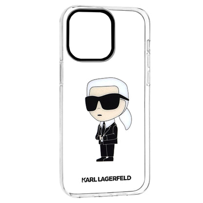 Husa pentru Apple iPhone 14 Pro Max, Karl Lagerfeld, Ikonik Karl, Transparenta