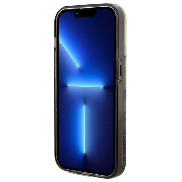 Husa pentru Apple iPhone 14 Pro Max, Karl Lagerfeld, Liquid Glitter Choupette, Transparenta