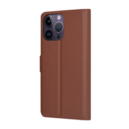 Husa pentru Apple iPhone 14 Pro Max, Techsuit, Leather Folio, Maro