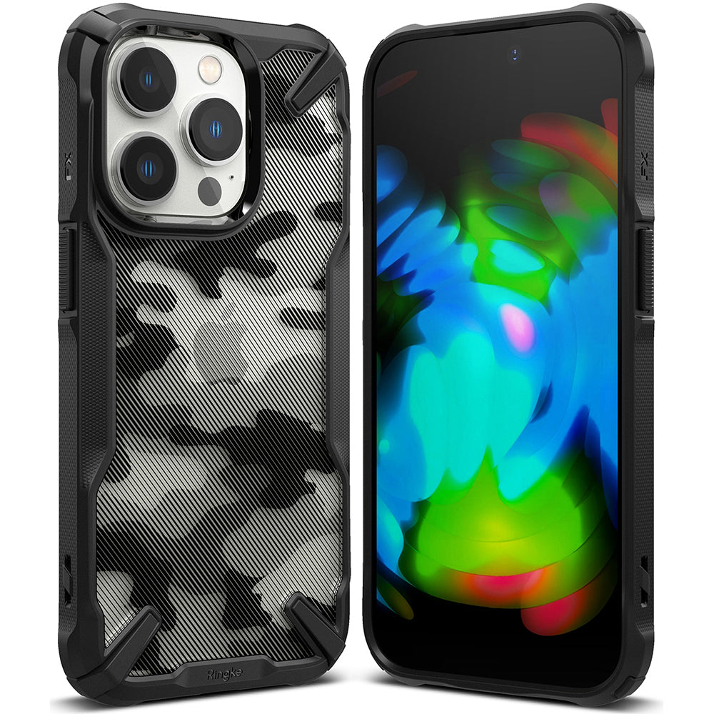 Husa pentru Apple iPhone 14 Pro, Ringke, Fusion X Design, Camuflaj