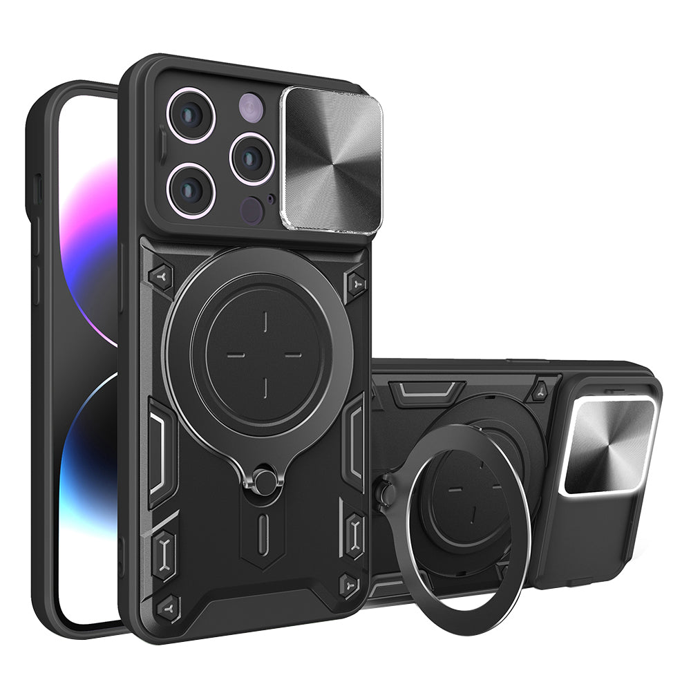 Husa pentru Apple iPhone 14 Pro, Techsuit, CamGuard Pro, Neagra