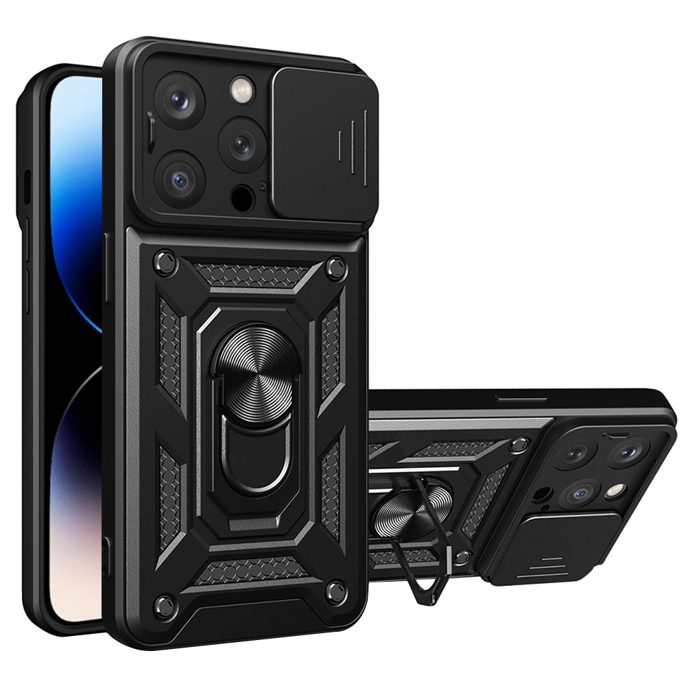 Husa pentru Apple iPhone 14 Pro, Techsuit, CamShield, Neagra
