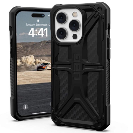 Husa pentru Apple iPhone 14 Pro, Urban Armor Gear, Monarch Carbon, Neagra