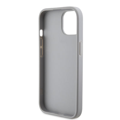 Husa pentru Apple iPhone 15, Guess, Strass Metal Logo, Argintie
