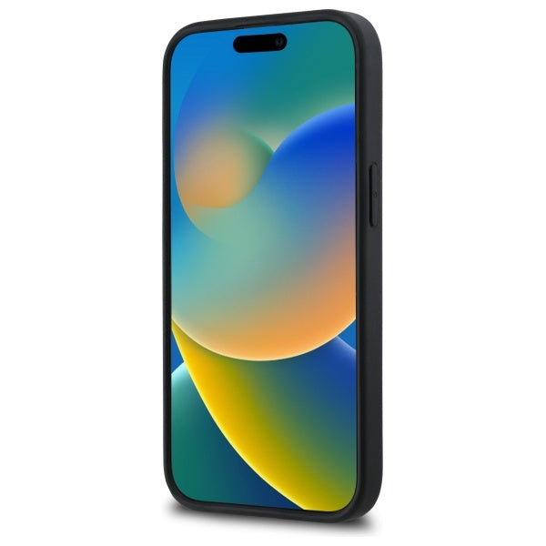 Husa pentru Apple iPhone 15, Karl Lagerfeld, 3D Rubber Signature, Neagra