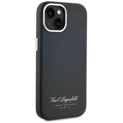 Husa pentru Apple iPhone 15, Karl Lagerfeld, RSG, Neagra