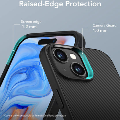 Husa pentru Apple iPhone 15 Plus, ESR, Air Shield Boost Kickstand, Neagra