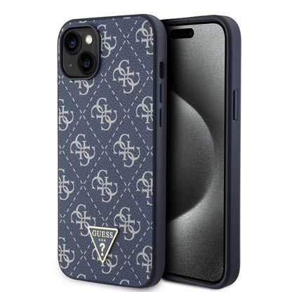 Husa pentru Apple iPhone 15 Plus, Guess, 4G Triangle Logo, Albastra