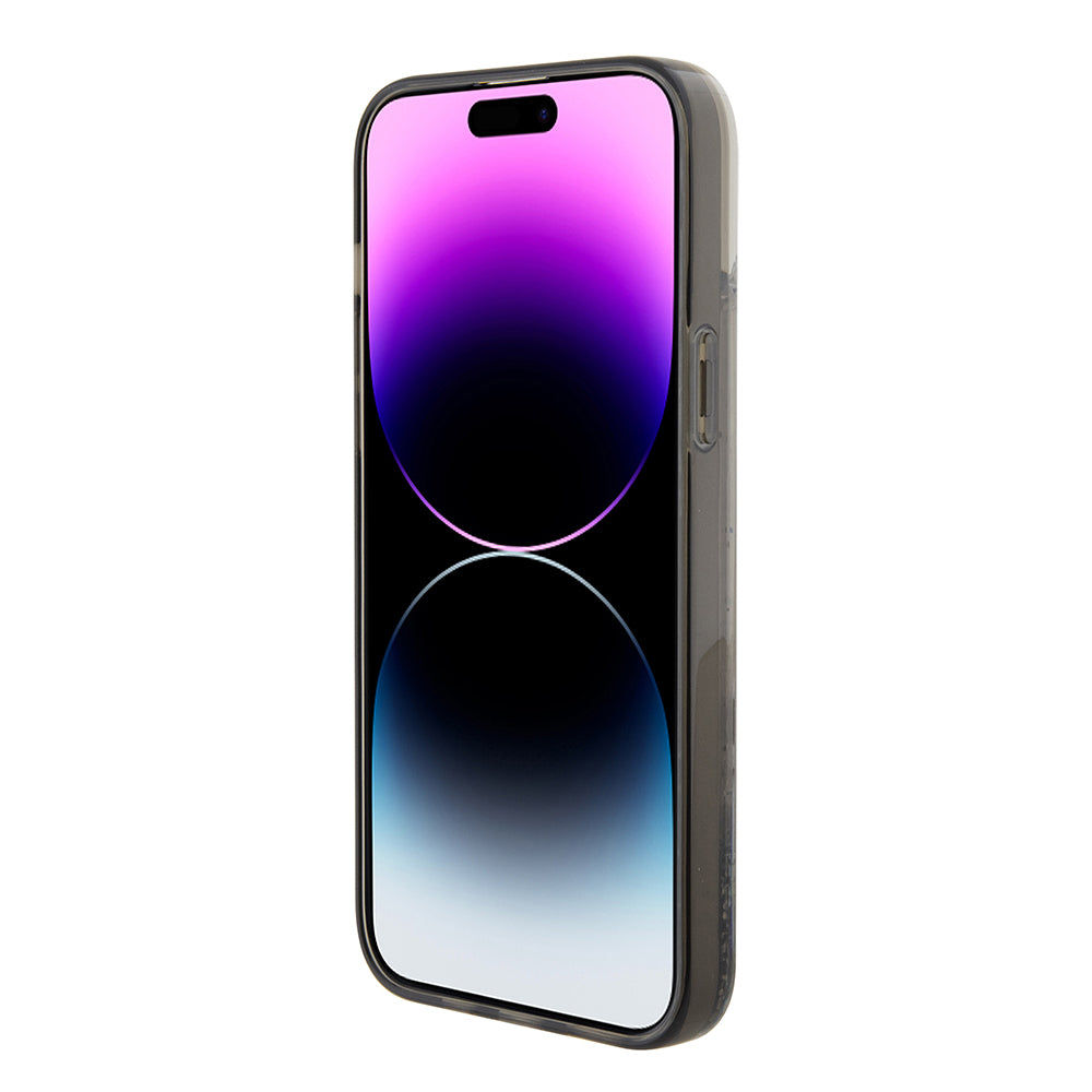 Husa pentru Apple iPhone 15 Plus, Karl Lagerfeld, Liquid Glitter Choupette, Transparenta