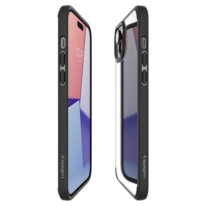 Husa pentru Apple iPhone 15 Plus, Spigen, Ultra Hybrid, Neagra Mata