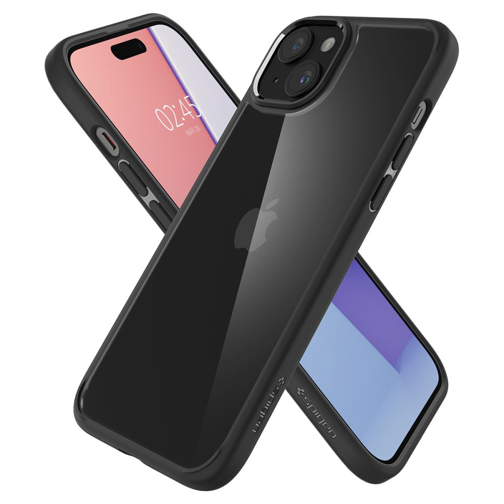 Husa pentru Apple iPhone 15 Plus, Spigen, Ultra Hybrid, Neagra Mata