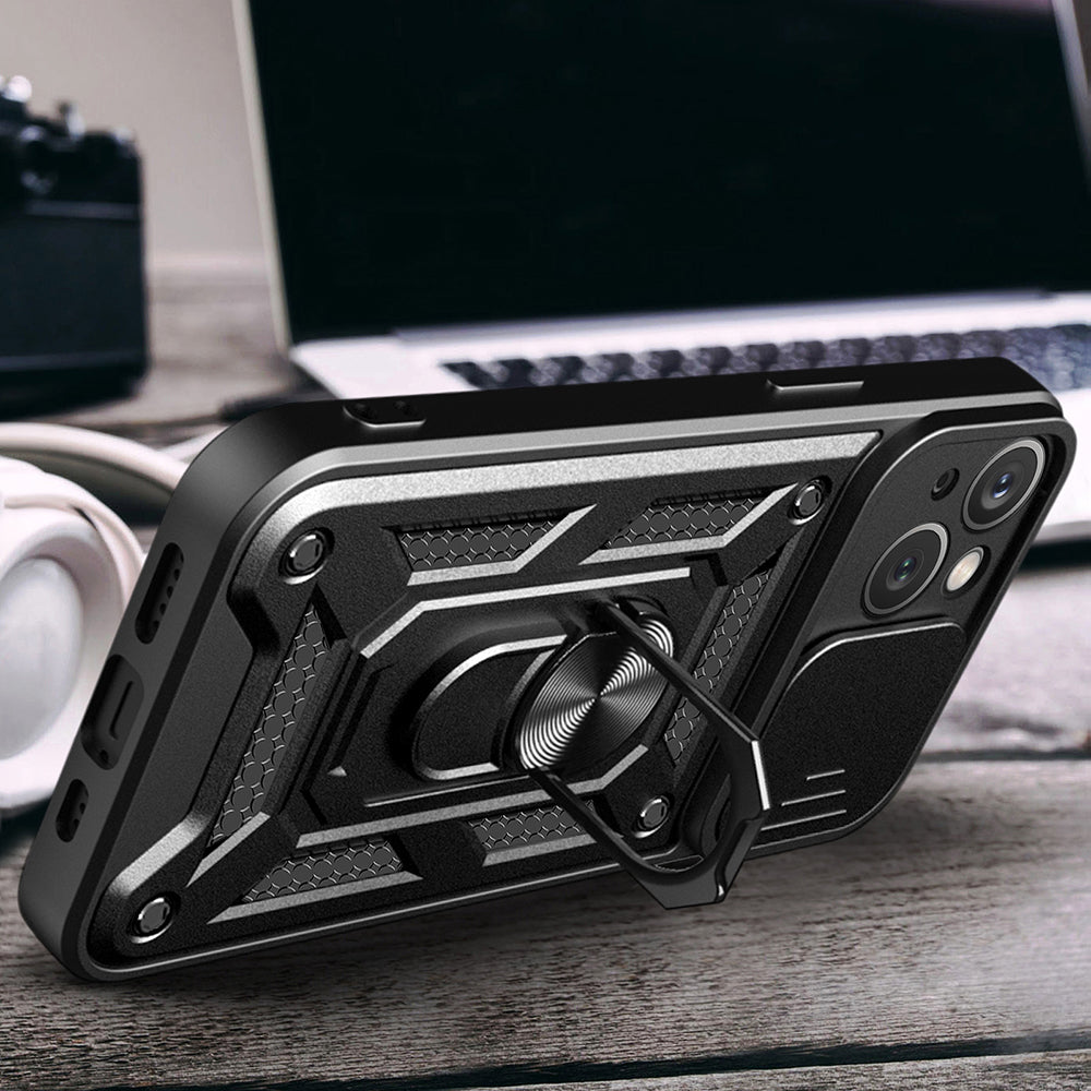 Husa pentru Apple iPhone 15 Plus, Techsuit, CamShield, Albastra