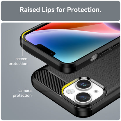 Husa pentru Apple iPhone 15 Plus, Techsuit, Carbon, Neagra