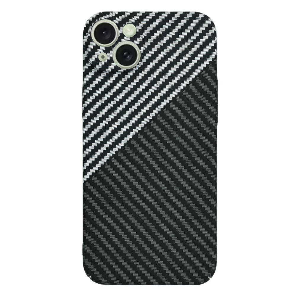 Husa pentru Apple iPhone 15 Plus, Techsuit, Carbonite FiberShell, Neagra Gri