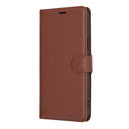 Husa pentru Apple iPhone 15 Plus, Techsuit, Leather Folio, Maro