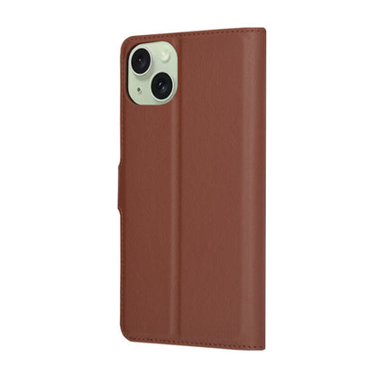 Husa pentru Apple iPhone 15 Plus, Techsuit, Leather Folio, Maro