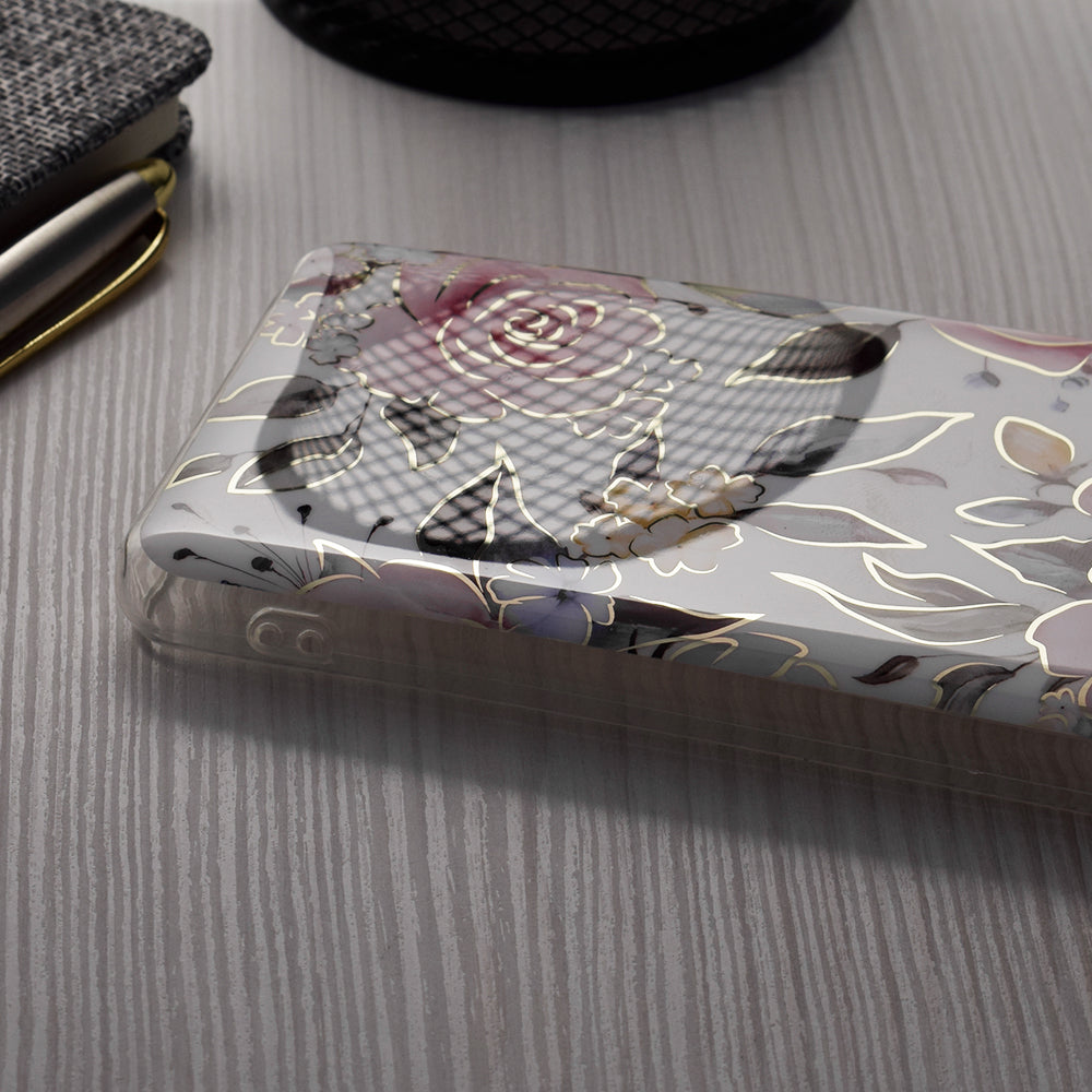 Husa pentru Apple iPhone 15 Plus, Techsuit, Marble, Alba