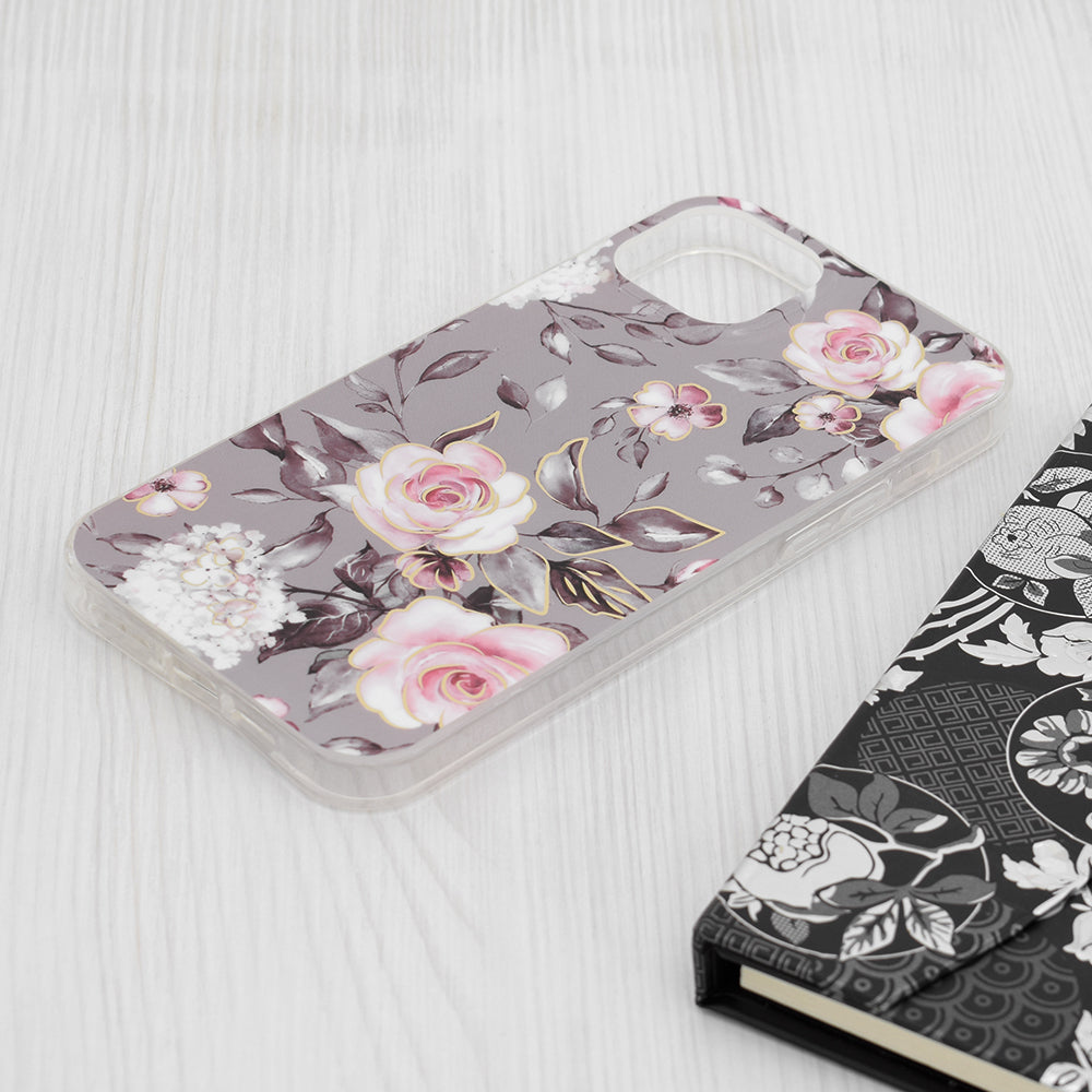 Husa pentru Apple iPhone 15 Plus, Techsuit, Marble, Gri