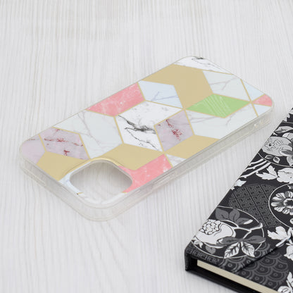 Husa pentru Apple iPhone 15 Plus, Techsuit, Marble, Mov